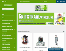 Tablet Screenshot of gritstraalwinkel.nl